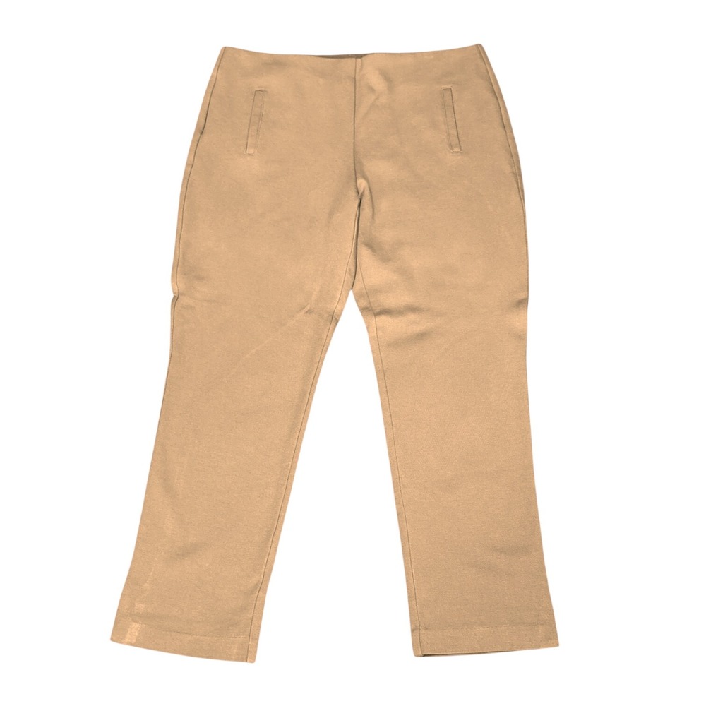 Chico's Tummy Slimming Pull-On Pants in Sand, Size 10 (Chico's Size 1.5), Travel